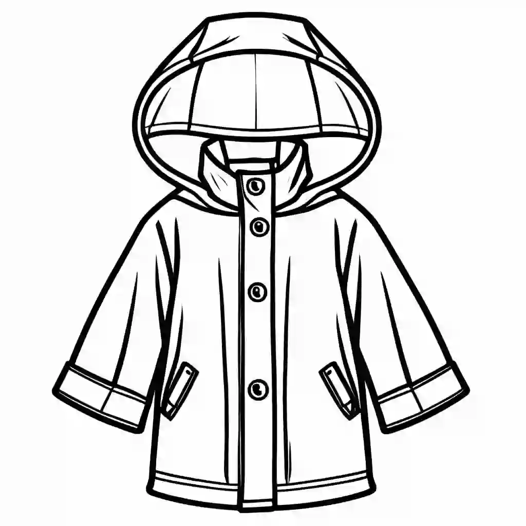 Raincoats coloring pages